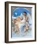 Black Angel with Dove-unknown Chiu-Framed Art Print