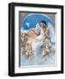 Black Angel with Dove-unknown Chiu-Framed Art Print