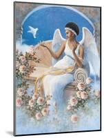 Black Angel with Dove-unknown Chiu-Mounted Art Print