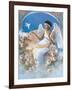 Black Angel with Dove-unknown Chiu-Framed Art Print