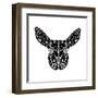 Black Baby Deer-Lisa Kroll-Framed Art Print