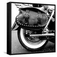 Black Bag and White Wall-Matt McCarthy-Framed Stretched Canvas