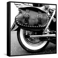 Black Bag and White Wall-Matt McCarthy-Framed Stretched Canvas