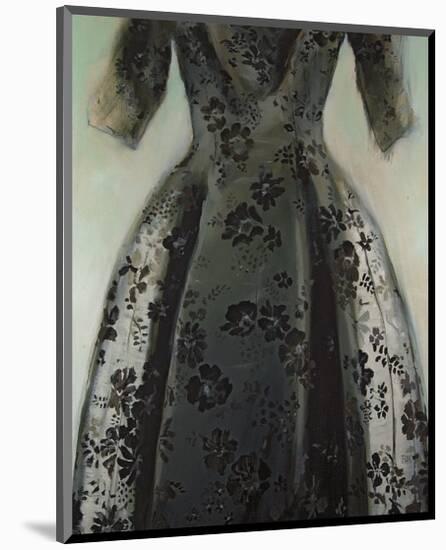 Black Balenciaga Dress-Richard Nott-Mounted Art Print