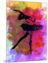 Black Ballerina Watercolor-Irina March-Mounted Art Print