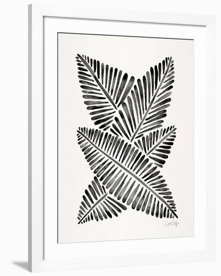 Black Banana Leaves-Cat Coquillette-Framed Giclee Print