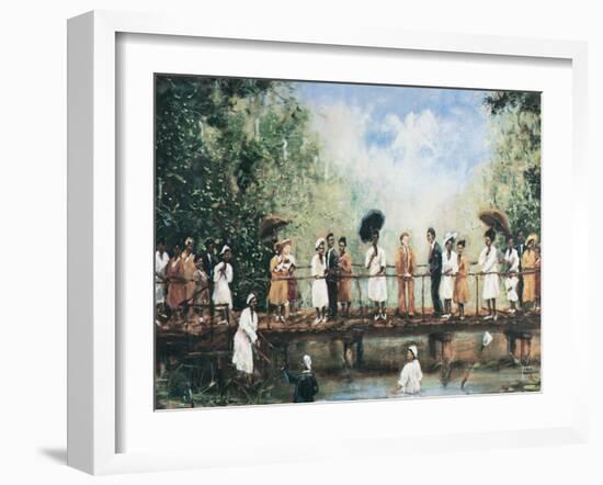 Black Baptism-unknown unknown-Framed Art Print