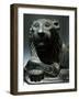 Black Basalt Statue Depicting Lion, from Byblos-null-Framed Giclee Print