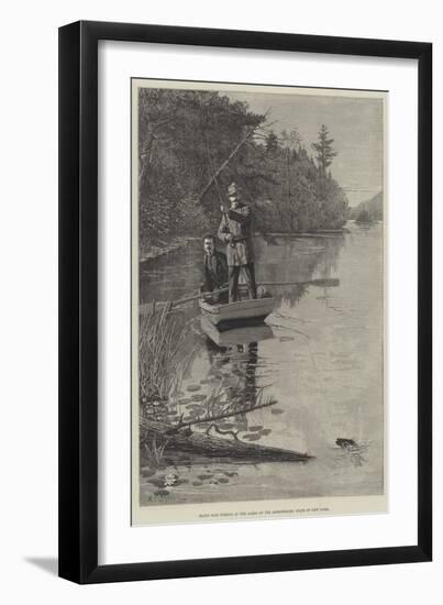 Black Bass Fishing in the Lakes of the Adirondacks, State of New York-Rufus Fairchild Zogbaum-Framed Premium Giclee Print