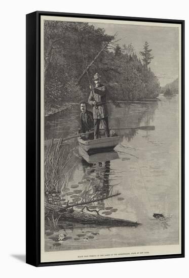 Black Bass Fishing in the Lakes of the Adirondacks, State of New York-Rufus Fairchild Zogbaum-Framed Stretched Canvas