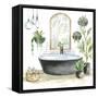 Black Bathtub II-Silvia Vassileva-Framed Stretched Canvas