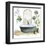 Black Bathtub II-Silvia Vassileva-Framed Art Print