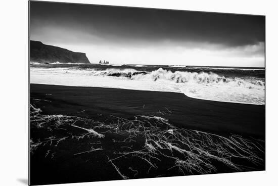 Black Beach-Philippe Sainte-Laudy-Mounted Photographic Print