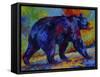 Black Bear 3-Marion Rose-Framed Stretched Canvas