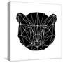 Black Bear Polygon-Lisa Kroll-Stretched Canvas