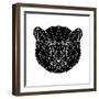 Black Bear Polygon-Lisa Kroll-Framed Art Print