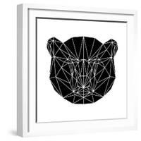 Black Bear Polygon-Lisa Kroll-Framed Art Print