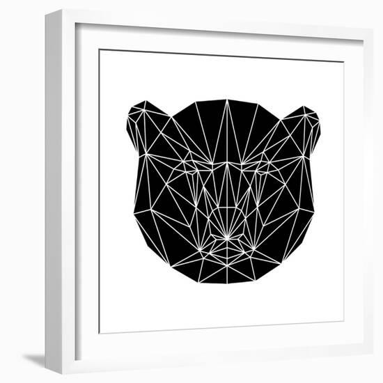 Black Bear Polygon-Lisa Kroll-Framed Art Print