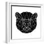 Black Bear Polygon-Lisa Kroll-Framed Art Print