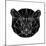 Black Bear Polygon-Lisa Kroll-Mounted Art Print