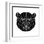 Black Bear Polygon-Lisa Kroll-Framed Art Print