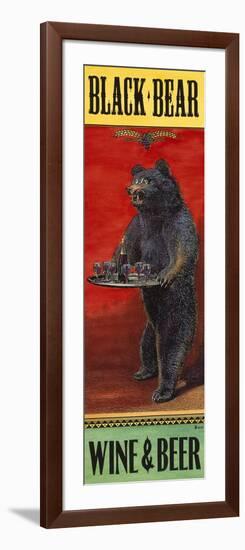 Black Bear Wine and Beer-Penny Wagner-Framed Giclee Print