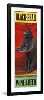 Black Bear Wine and Beer-Penny Wagner-Framed Giclee Print