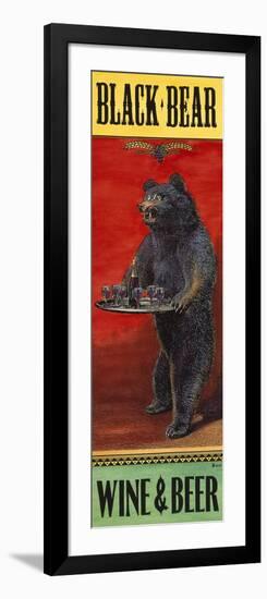 Black Bear Wine and Beer-Penny Wagner-Framed Giclee Print