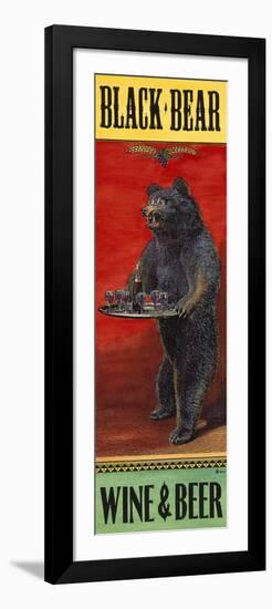 Black Bear Wine and Beer-Penny Wagner-Framed Premium Giclee Print