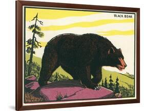 Black Bear-null-Framed Art Print