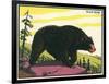 Black Bear-null-Framed Art Print