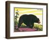 Black Bear-null-Framed Art Print