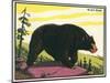 Black Bear-null-Mounted Art Print