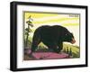 Black Bear-null-Framed Art Print