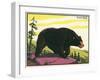 Black Bear-null-Framed Art Print