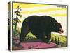 Black Bear-null-Stretched Canvas