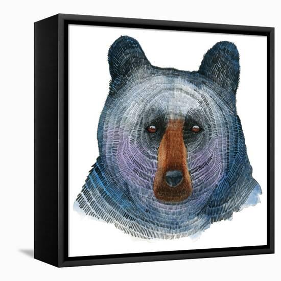 Black Bear-Jeannine Saylor-Framed Stretched Canvas