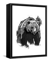 Black Bear-OnRei-Framed Stretched Canvas