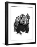 Black Bear-OnRei-Framed Art Print