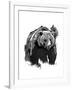 Black Bear-OnRei-Framed Art Print