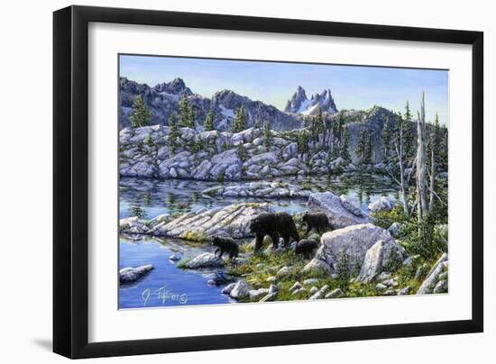 Black Bear-Jeff Tift-Framed Giclee Print