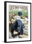 Black Bears Fishing - Great Smoky Mountains-Lantern Press-Framed Art Print