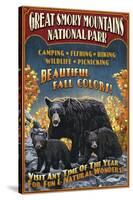 Black Bears - Great Smoky Mountain National Park, Tennessee-Lantern Press-Stretched Canvas