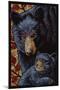 Black Bears - Paper Mosaic-Lantern Press-Mounted Art Print