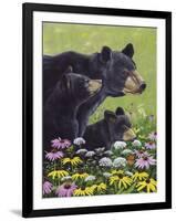 Black Bears-Fred Szatkowski-Framed Art Print