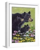 Black Bears-Fred Szatkowski-Framed Art Print