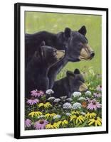 Black Bears-Fred Szatkowski-Framed Art Print