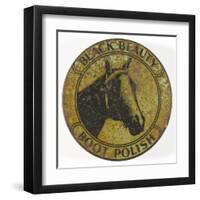 Black Beauty Boot Polish-null-Framed Art Print