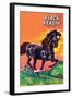 Black Beauty-null-Framed Art Print