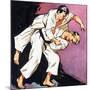 Black Belt Judo-null-Mounted Giclee Print